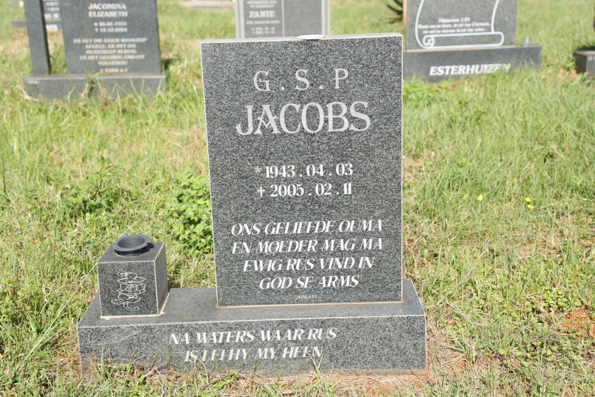 JACOBS G.S.P. 1943-2005