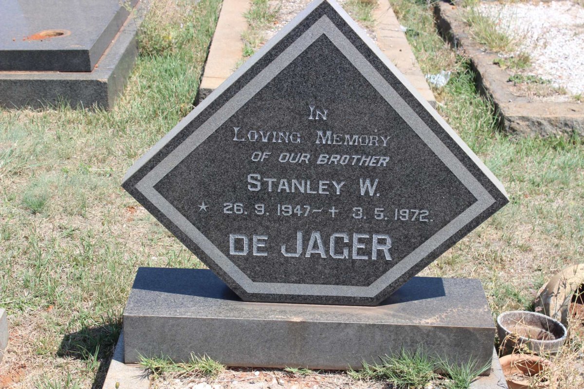 JAGER Stanley W., de 1947-1972