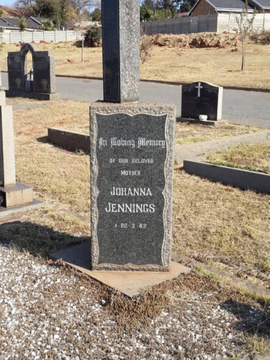 JENNINGS William -1966 & Johanna -1982 _1