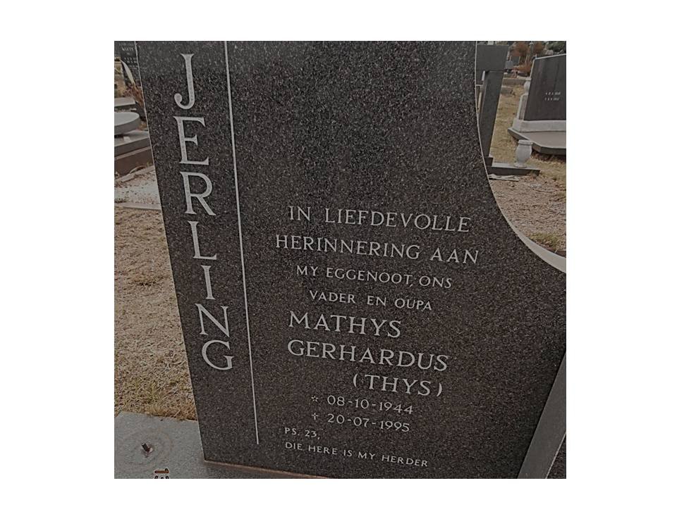 JERLING Mathys Gerhardus 1944-1995