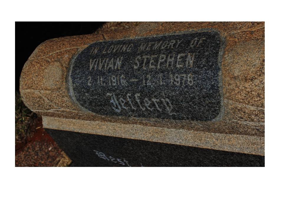 JEFFERY Vivian Stephen 1916-1978