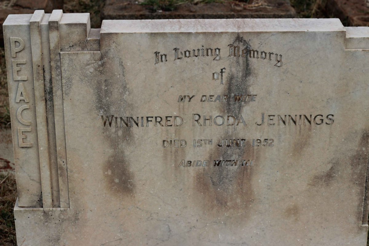 JENNINGS Winnifred Rhoda -1952