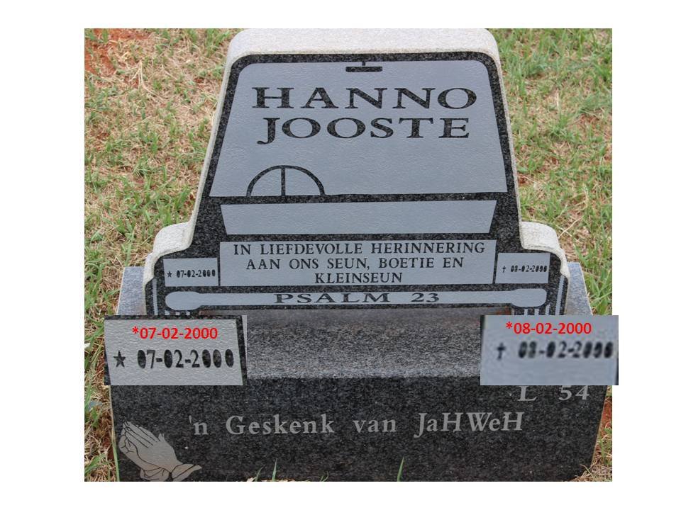 JOOSTE Hanno 2000-2000