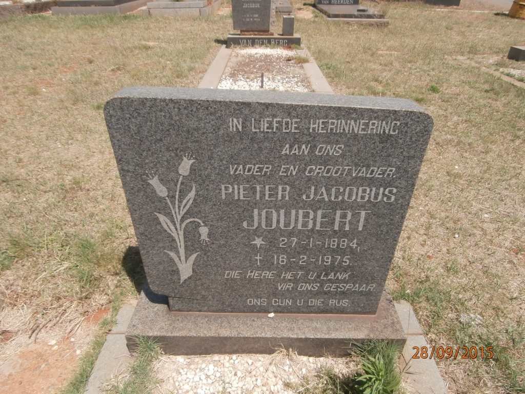 JOUBERT Pieter Jacobus 1884-1975