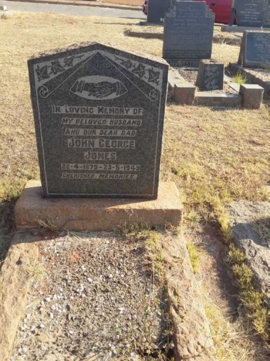 JONES John George 1879-1949