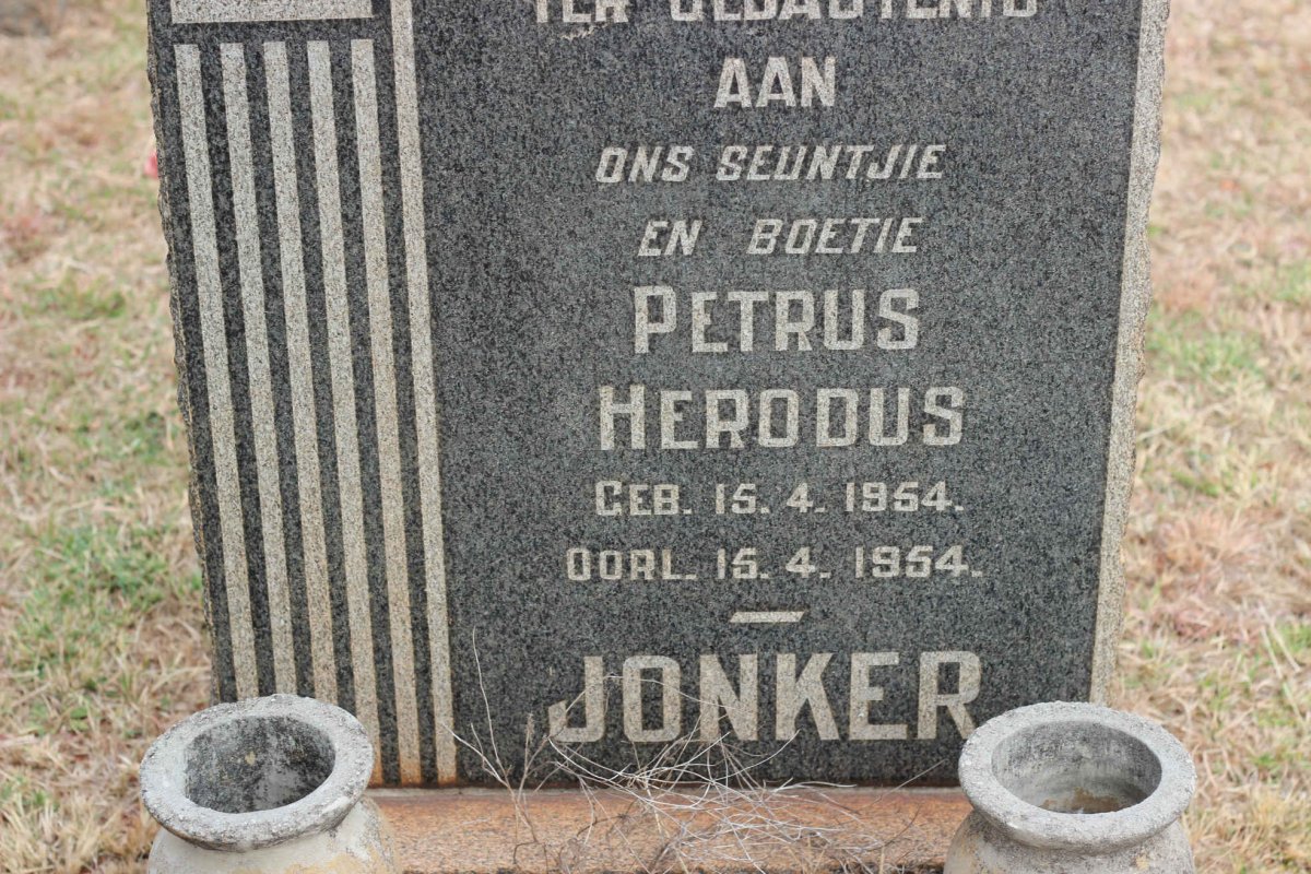 JONKER Petrus Herodus 1954-1954