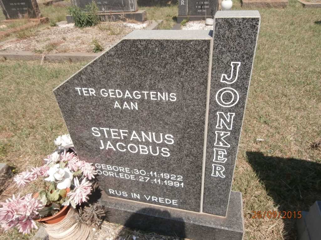 JONKER Stefanus Jacobus 1922-1991