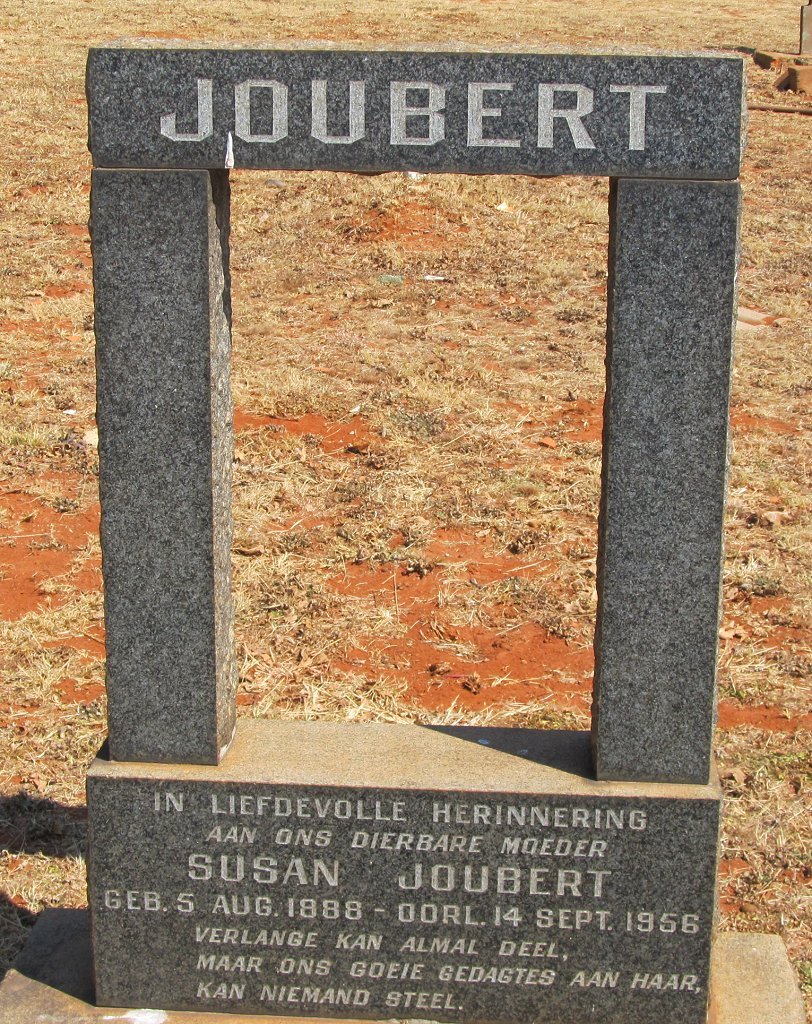 JOUBERT Susan 1888-1956
