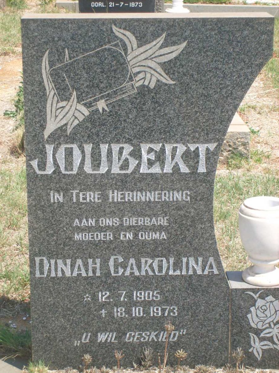 JOUBERT Dinah Carolina 1905-1973