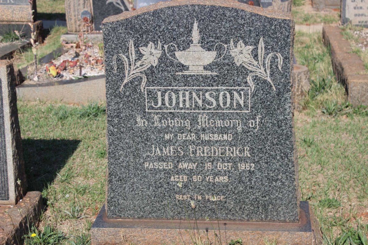 JOHNSON James Frederick -1962
