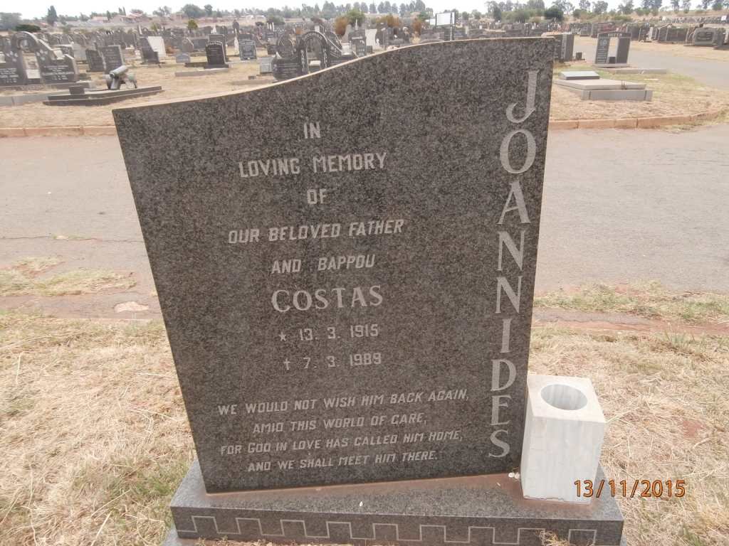 JOANNIDES Costas 1915-1989