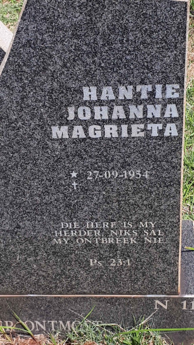 JORDAAN Gideon 1942-2002 &amp; Hantie Johanna Magrieta 1954-