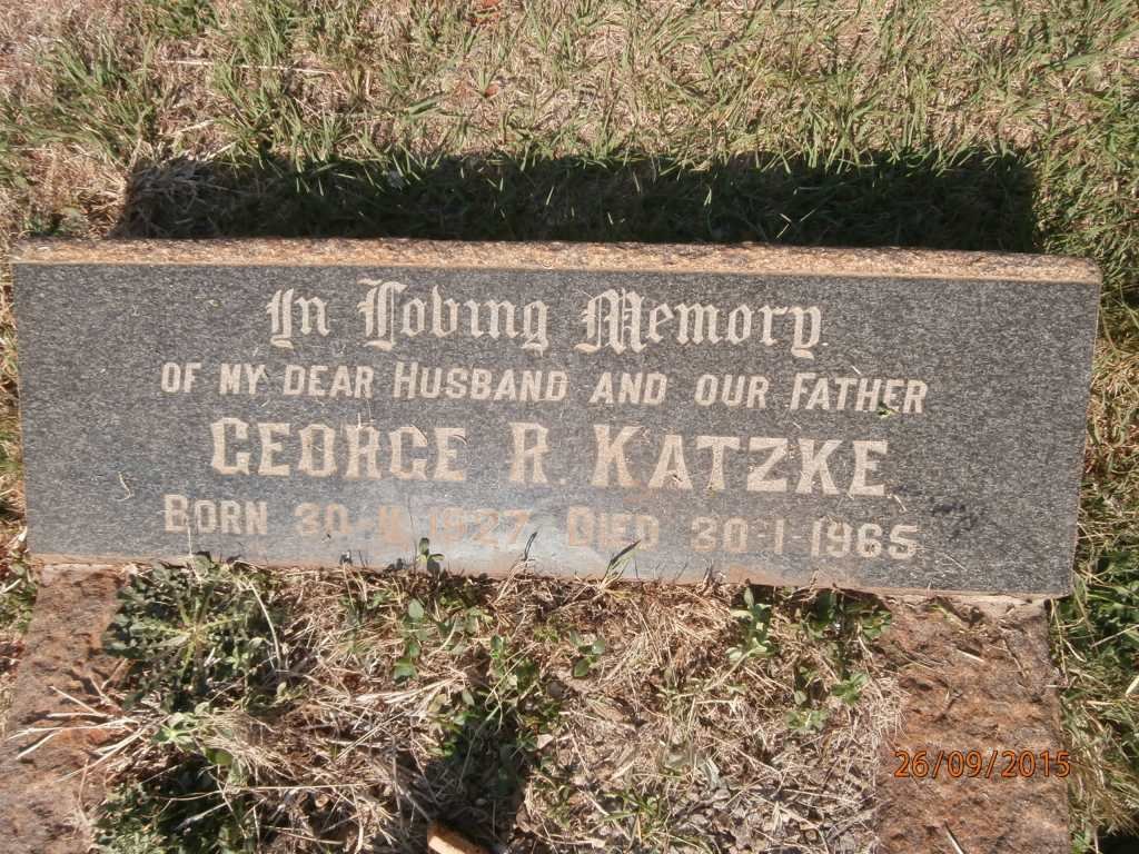 KATZKE George R. 1927-1965