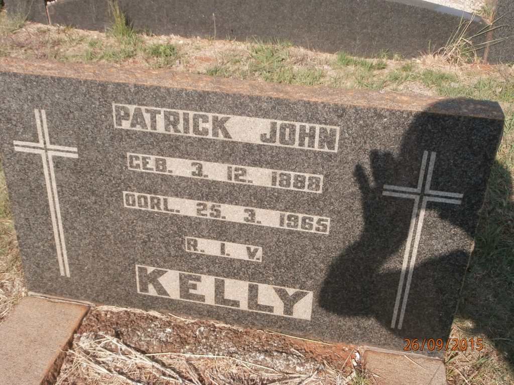 KELLY Patrick John 1888-1965