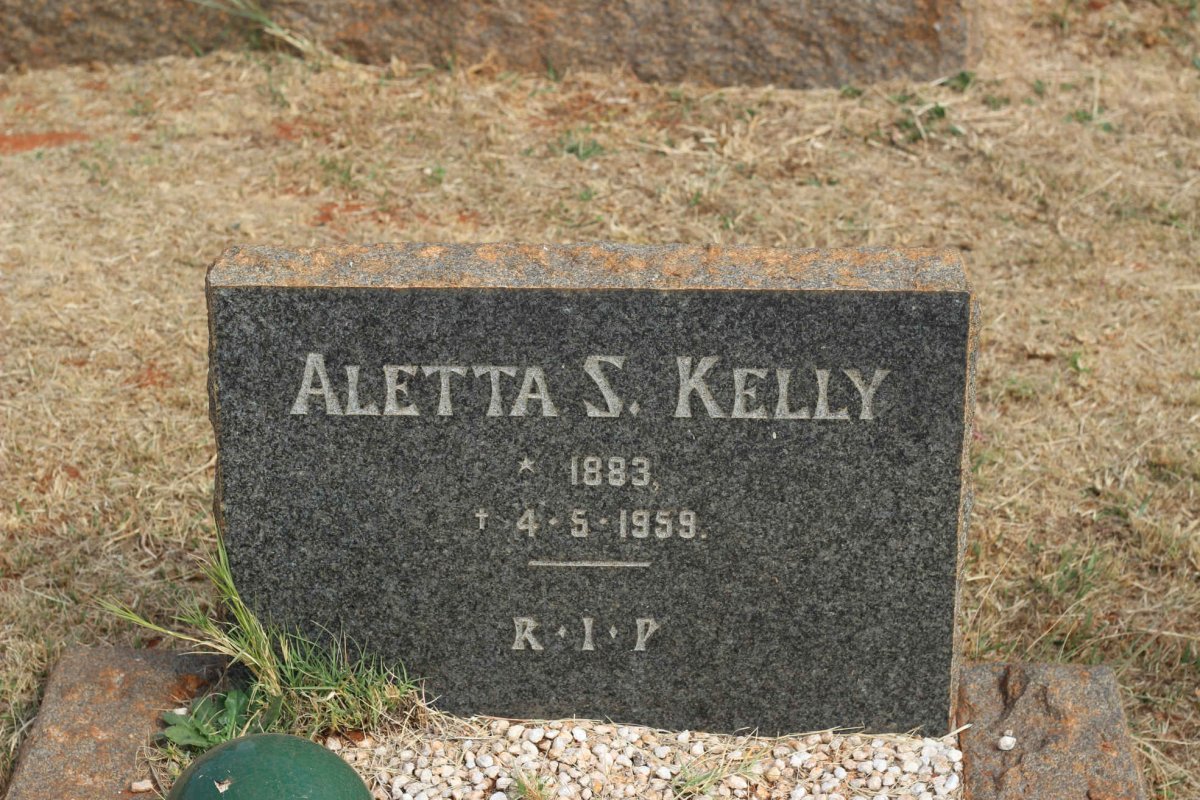 KELLY Aletta S. 1883-1959