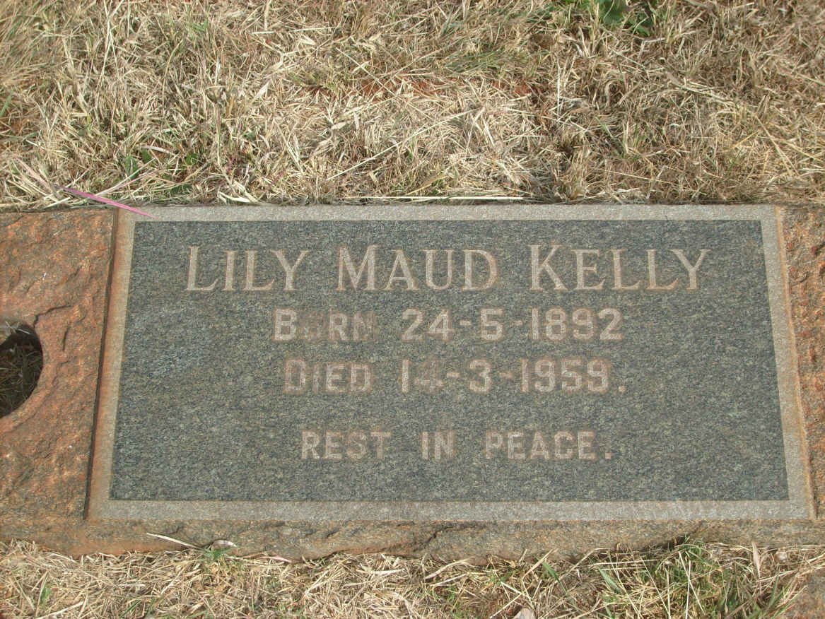 KELLY Lily Maud 1892-1959