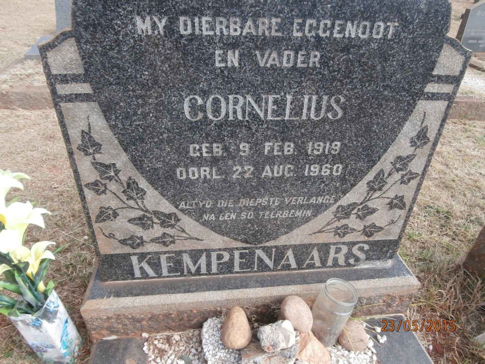 KEMPENAARS Cornelius 1919-1960