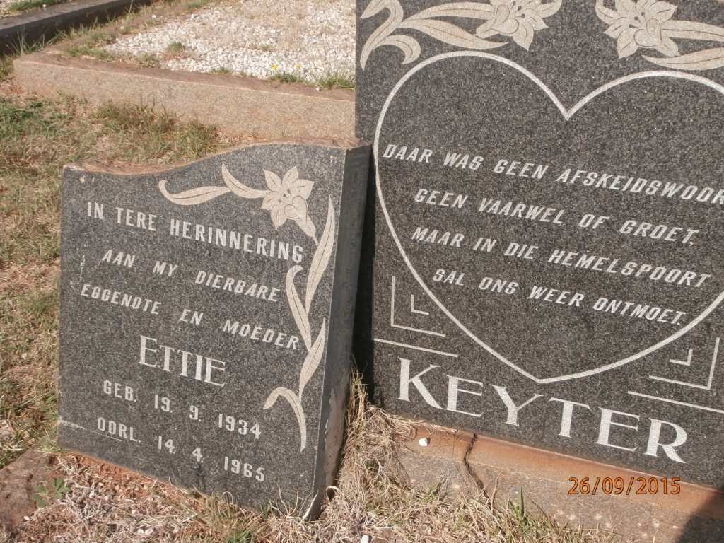 KEYTER Ettie 1934-1965