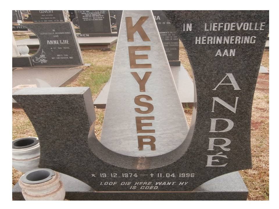 KEYSER Andre 1974-1996