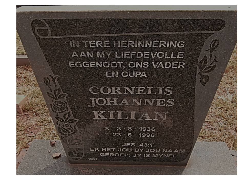 KILIAN Cornelis Johannes 1936-1996