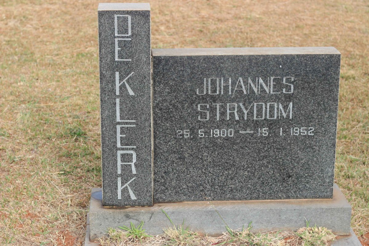 KLERK Johannes Strydom, de 1900-1952