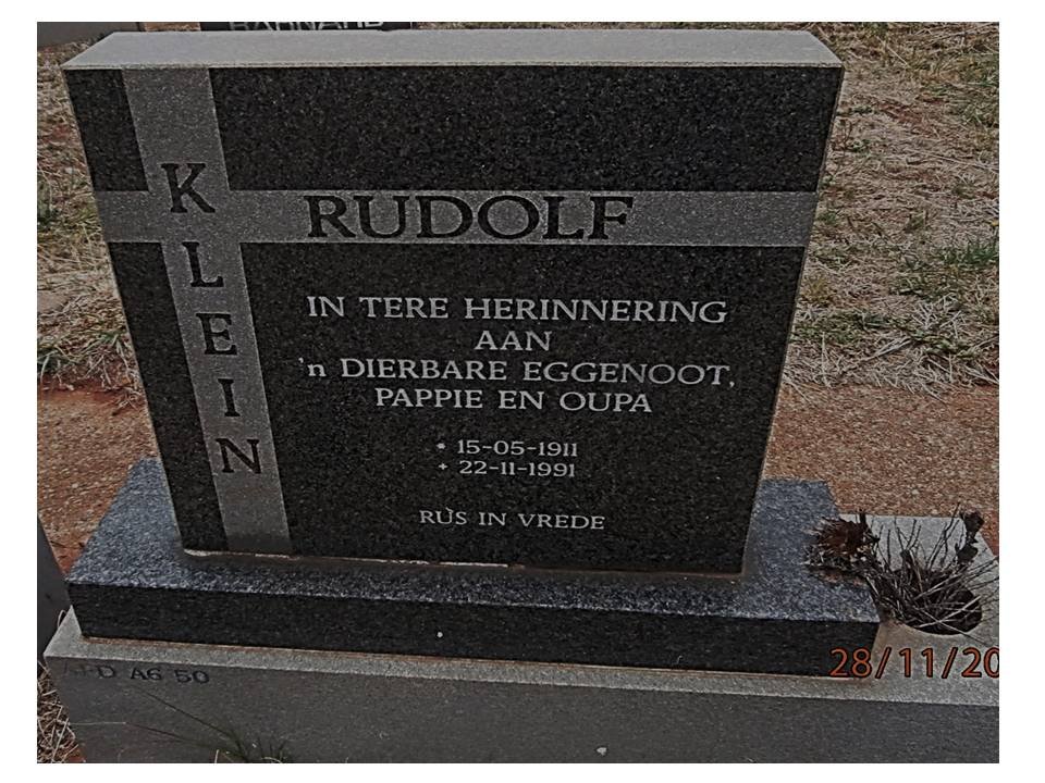 KLEIN Rudolf 1911-1991