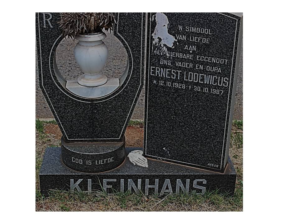 KLEINHANS Ernest Lodewicus 1928-1987