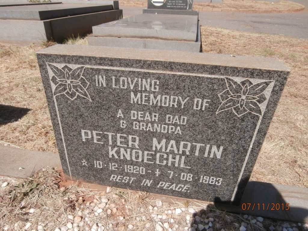 KNOECHL Peter Martin 1920-1983