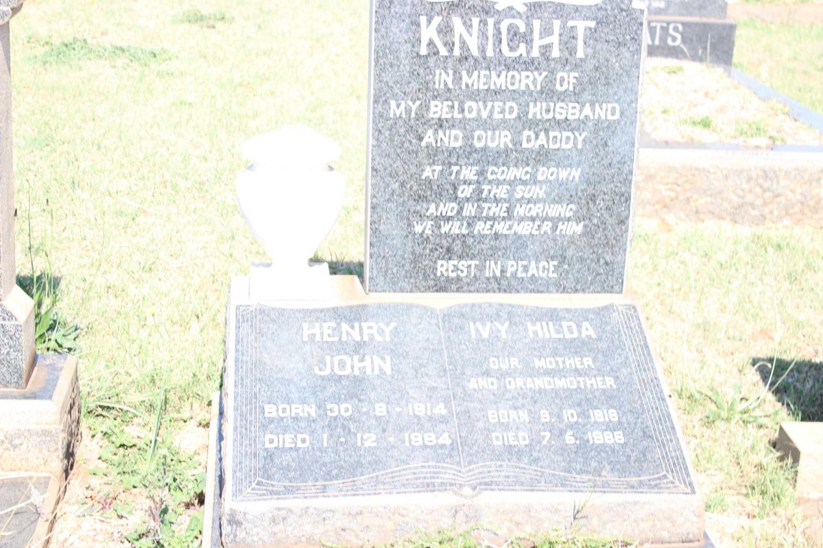 KNIGHT Henry John 1914-19?? &amp; Ivy Hilda 1918-19??
