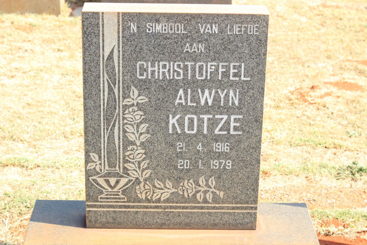 KOTZE Christoffel Alwyn 1916-1979