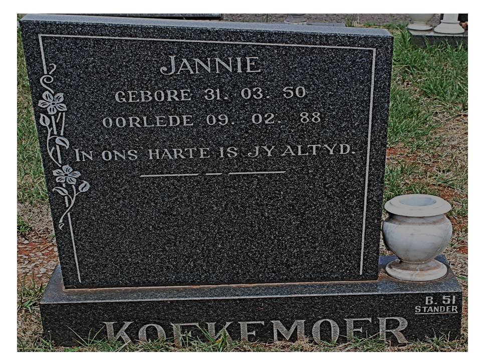 KOEKEMOER Jannie 1950-1988