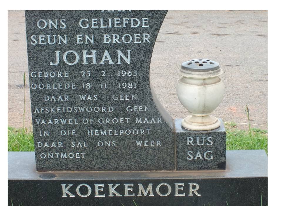 KOEKEMOER Johan 1963-1981