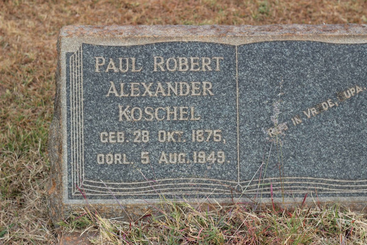 KOSCHEL Paul Robert Alexander 1875-1949