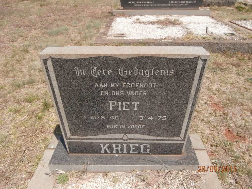 KRIEG Piet 1946-1975