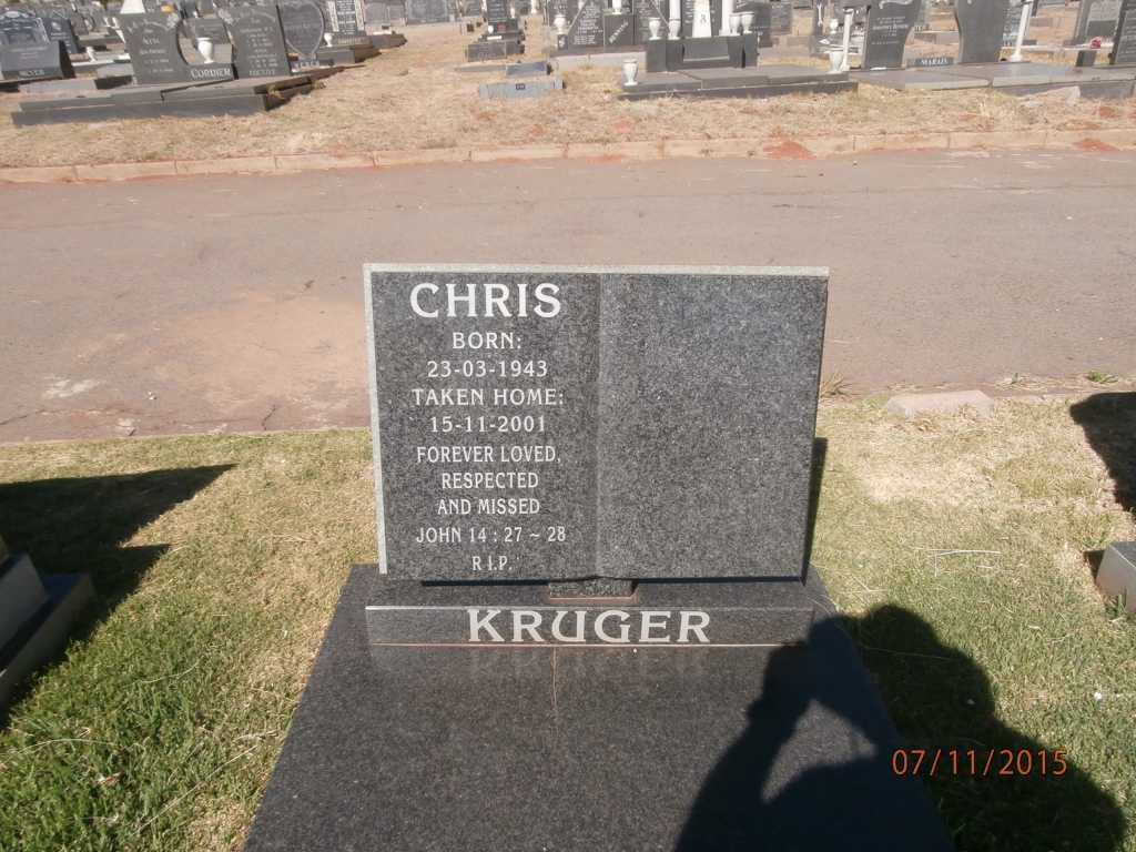 KRUGER Chris 1943-2001