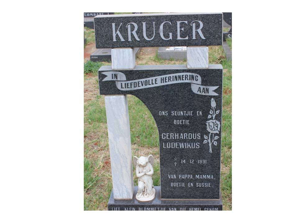 KRUGER Gerhardus Lodewikus 1991-1991