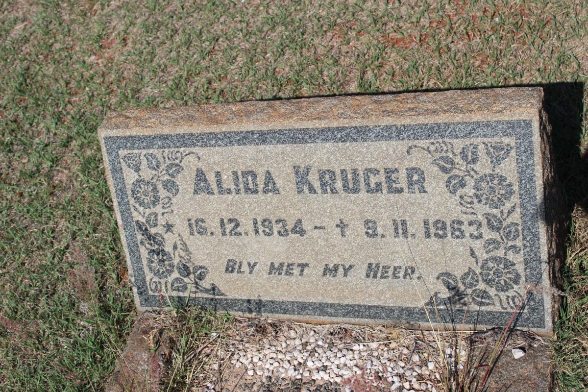 KRUGER Alida 1934-1963