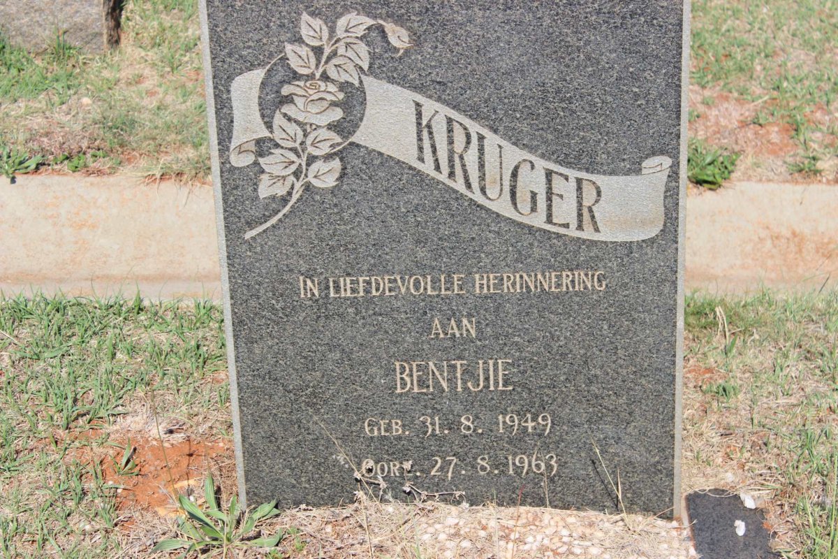 KRUGER Bentjie 1949-1963