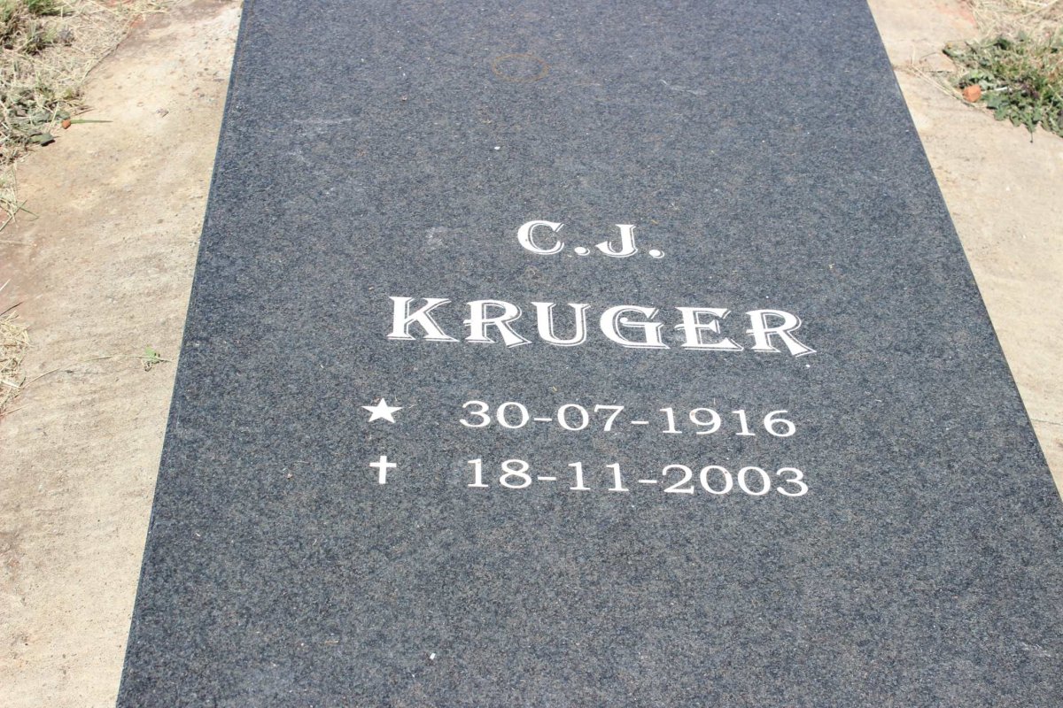 KRUGER C.J. 1916-2003
