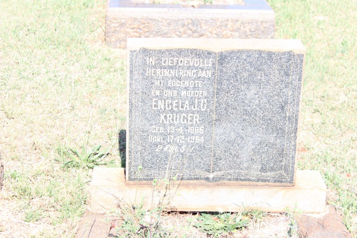 KRUGER Engela J.C. 1885-1964