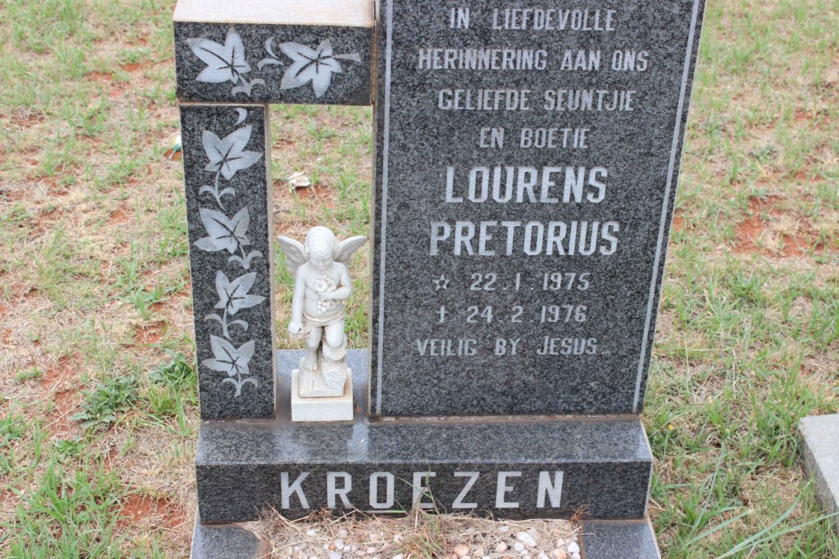 KROEZEN Louis Pretorius 1975-1976