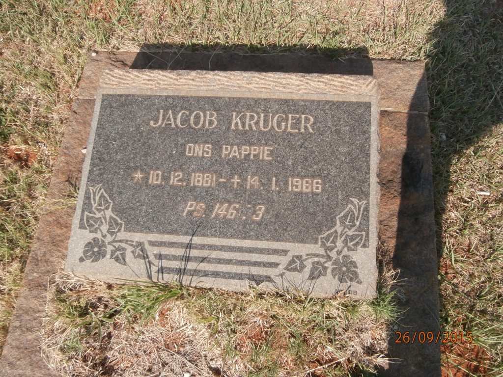 KRUGER Jacob 1881-1966