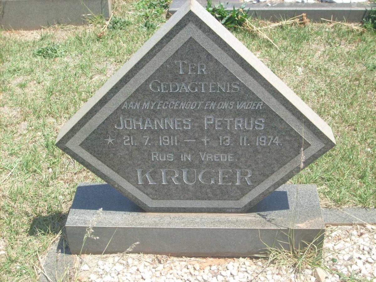 KRUGER Johannes Petrus 1911-1974