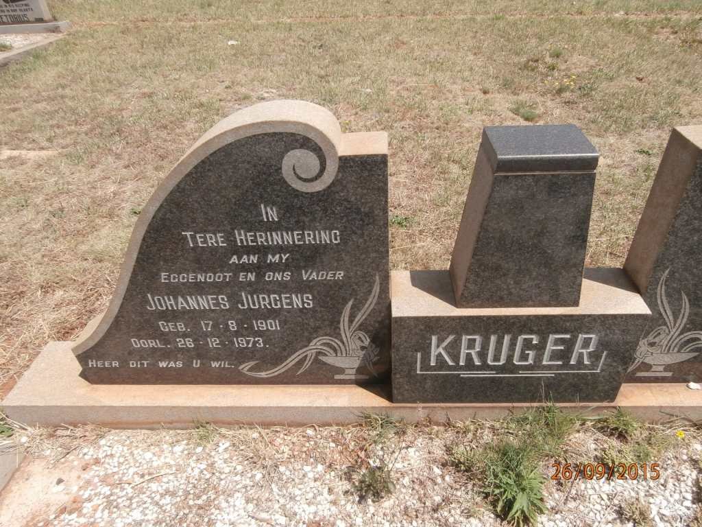 KRUGER Johannes Jurgens 1901-1973 &amp; Maria Salomie 1906-1994