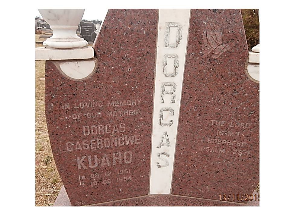 KUAHO Dorcas Gaserongwe 1961-1994