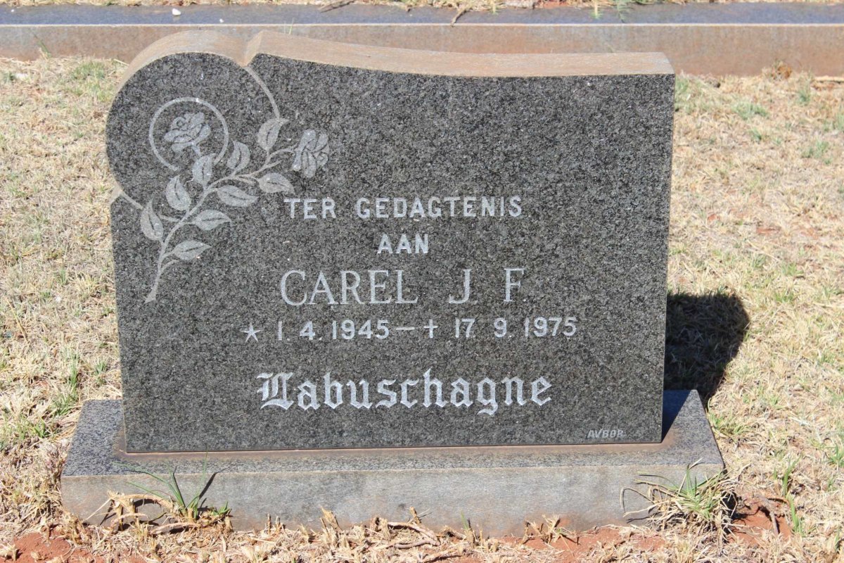 LABUSCHAGNE Carel J.F. 1945-1975