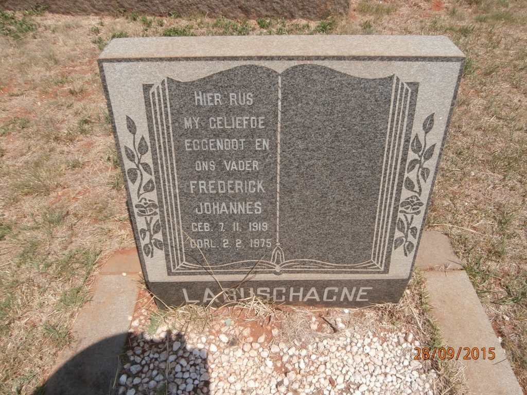 LABUSCHAGNE Frederick Johannes 1919-1975