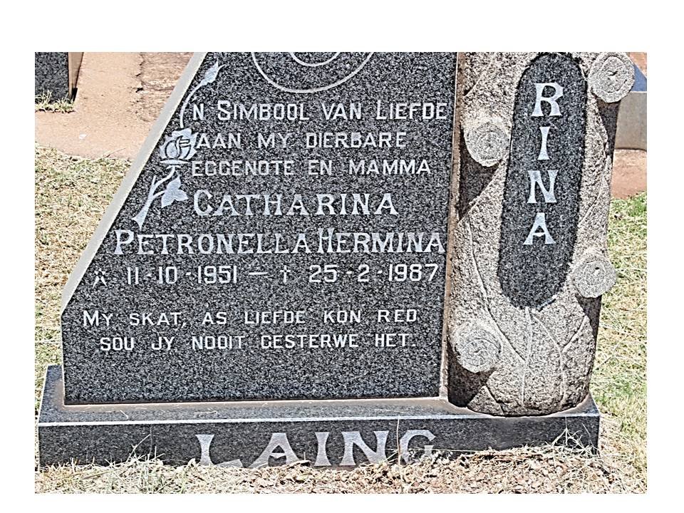 LAING Catharina Petronella Hermina 1951-1987