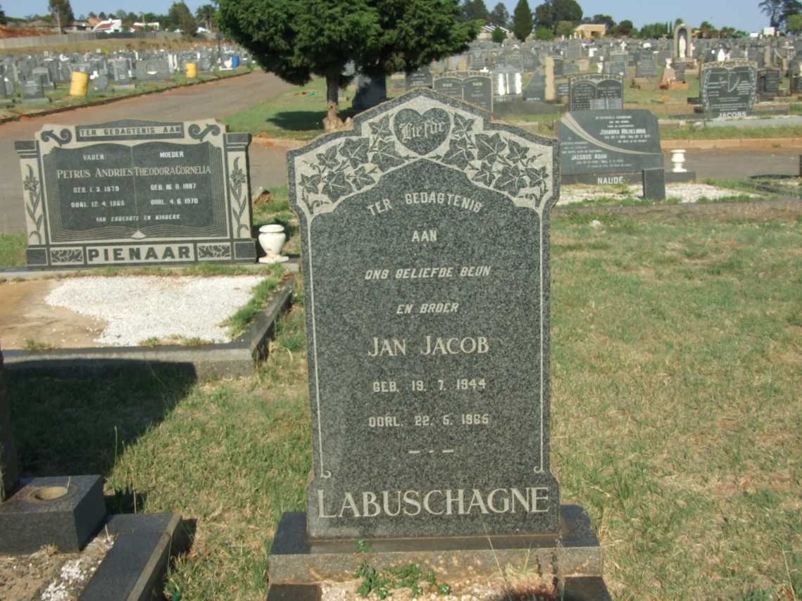 LABUSCHAGNE Jan Jacob 1944-1965
