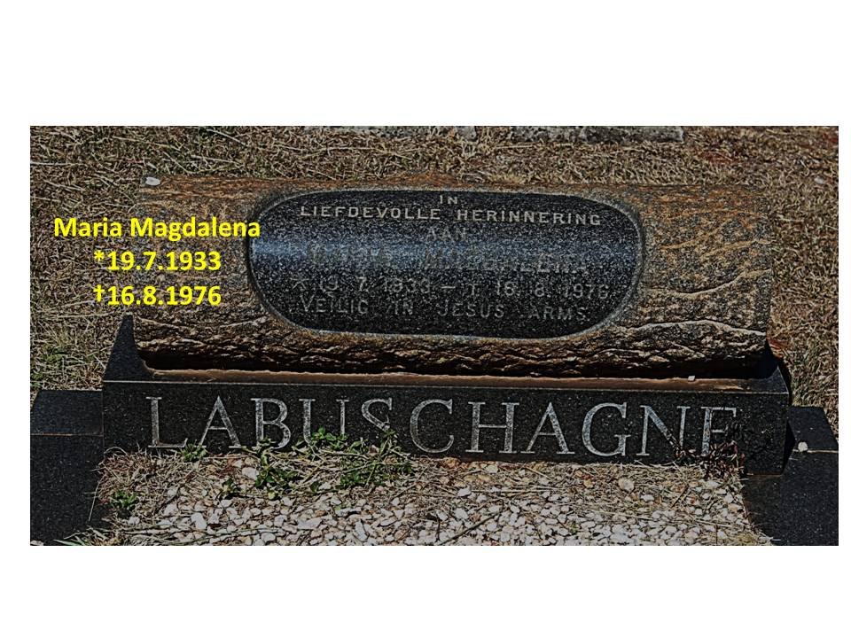 LABUSCHAGNE Maria Magdalena 1933-1976